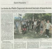 Ouest-france - 7 juillet 2022 - Le bois du Petit-Caporal devient terrain (…)